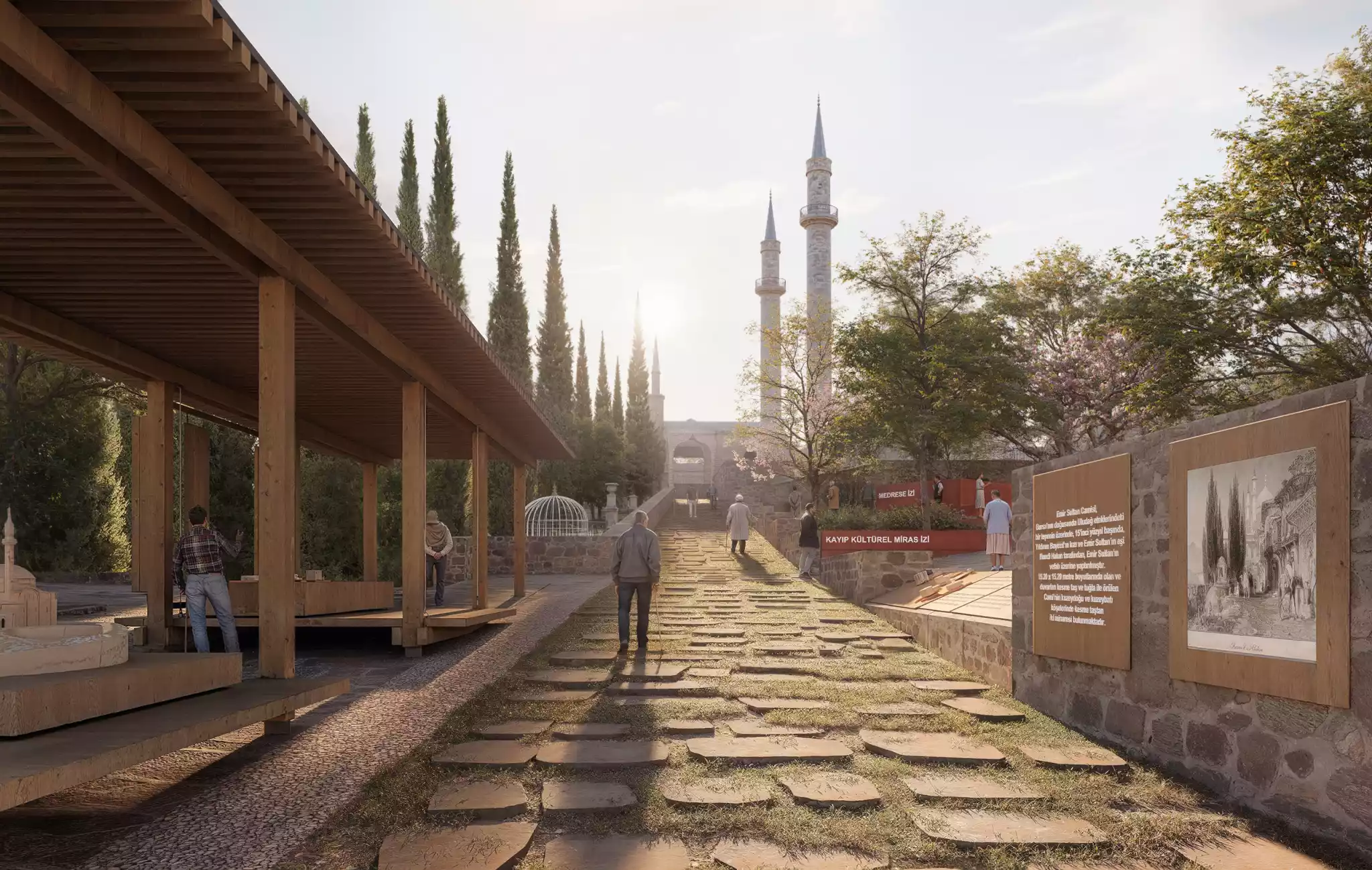 Tarihi Emirsultan Cami Rampası ve Anı Bahçesi