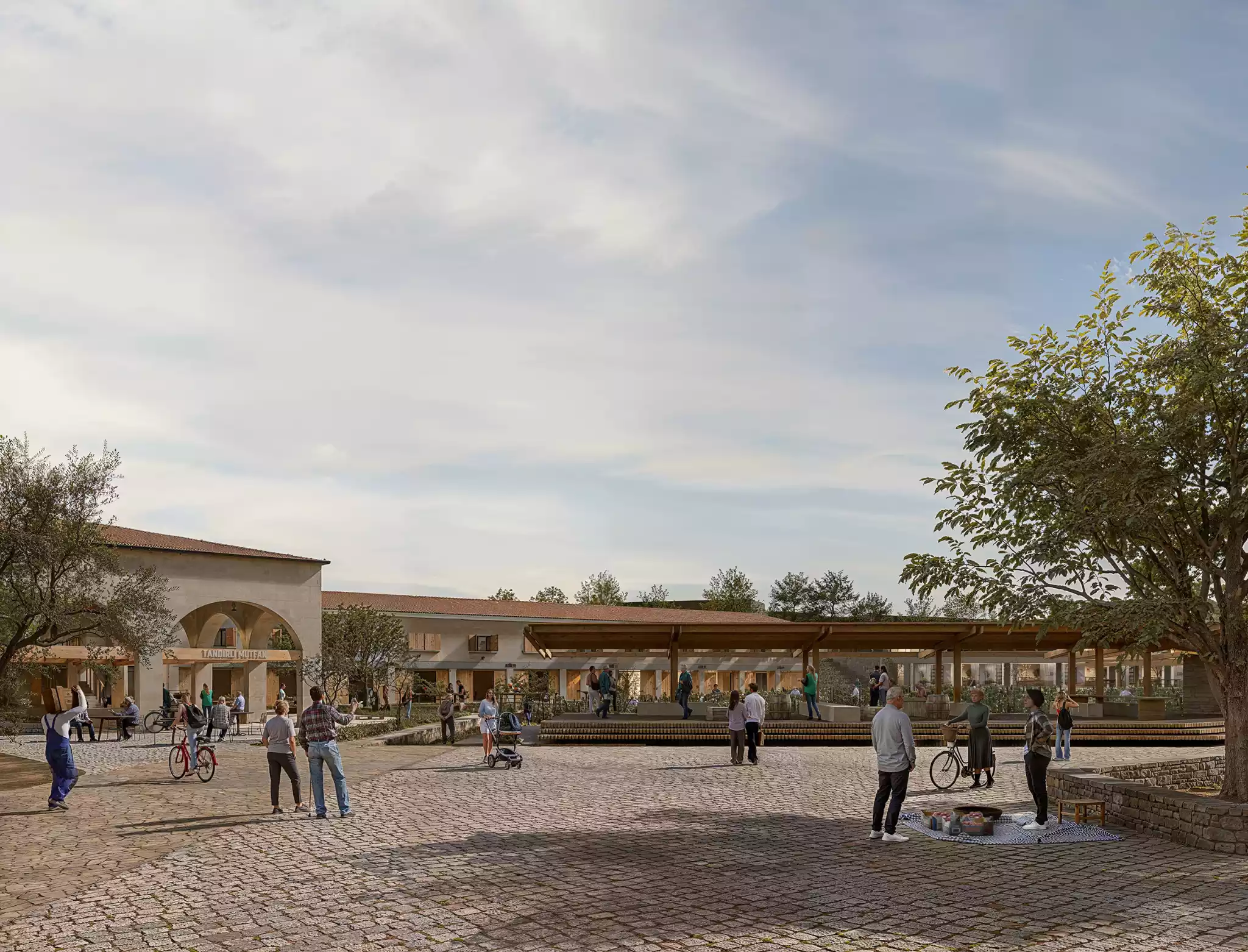 Kütüphane Meydanı ve Bağ Saçak